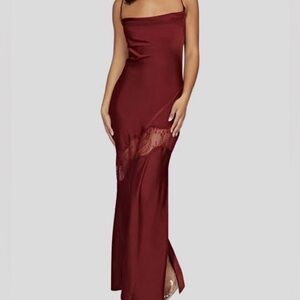 Meshki Chandra Burgundy dress